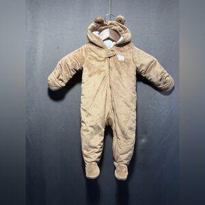 Carters - Cozy Brown Bear Kids One Piece - 6-9M - Like New